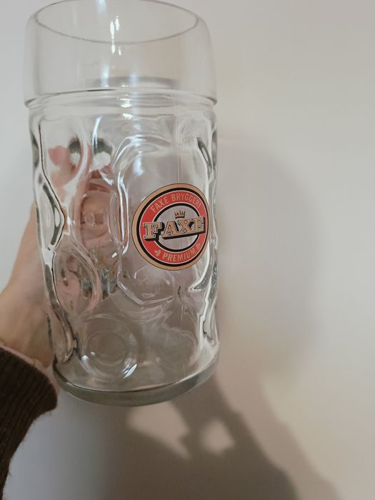 Bardzo duży kufel Faxe 1 litr na piwo kolekcjonerski