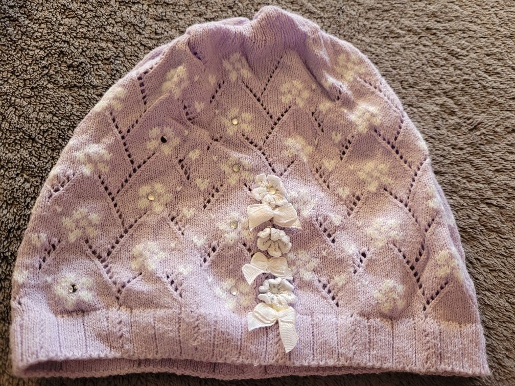 Czapeczka dziecięca ażurowa 1-2 lata obw.49-50cm