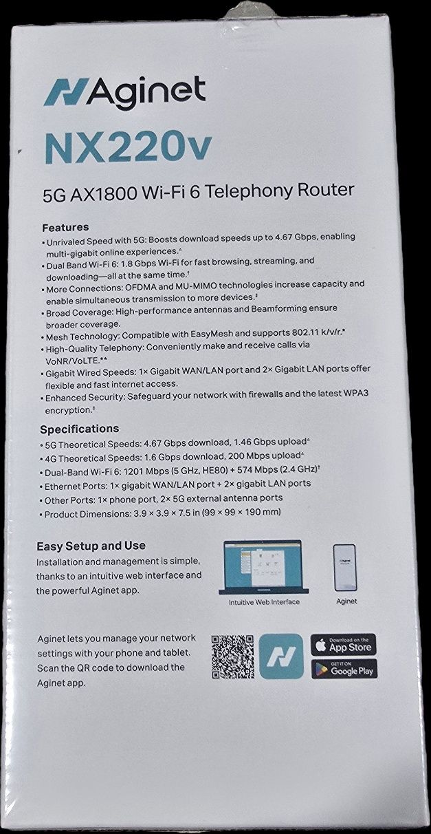 NOWY router 5G TP-LINK NX220V na kartę SIM