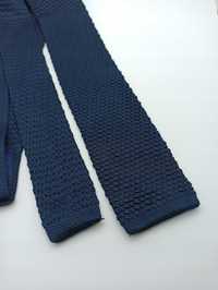 Granatowy krawat knit kn25