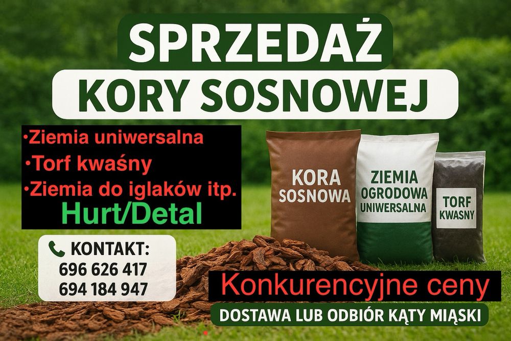 Kora sosnowa/ziemia/torf