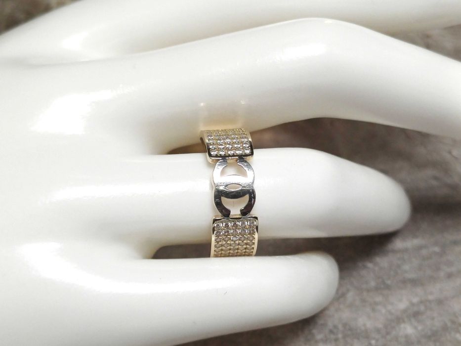 Piękny złoty pierścionek P585 rozmiar 16"