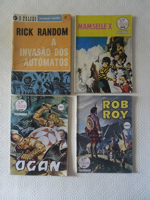 Alvo, Emílio Salgari, Ebal, Condor, Ciclone, Rio Bravo, Falcão