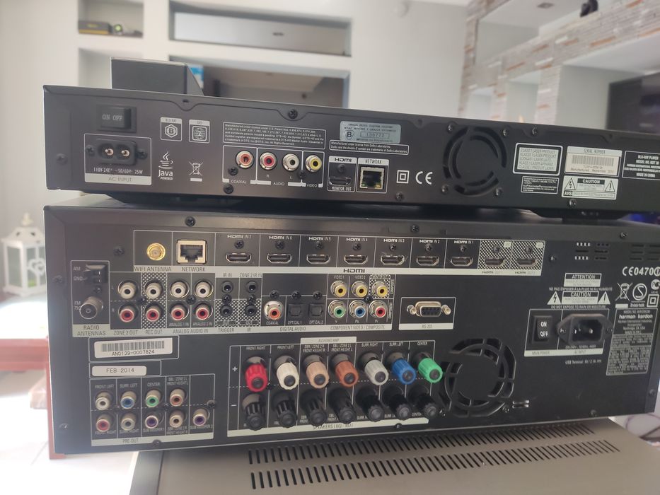 Bardzo kultowy zestaw do kina domowego najwyższy model AVR 370 pllus B