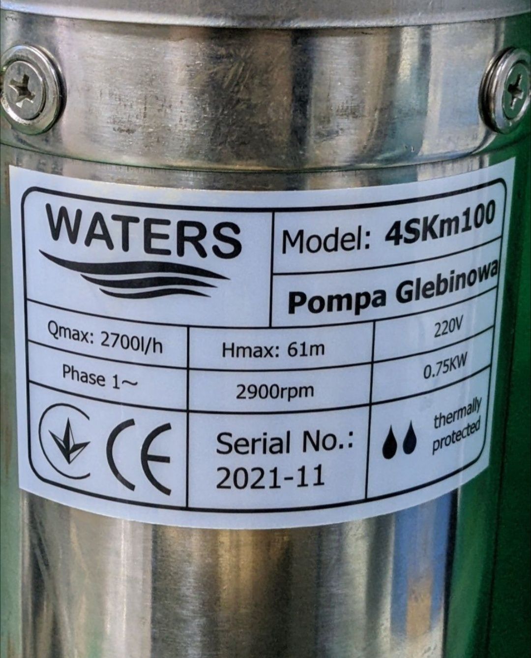 4SKM 100 Waters насос центробіжний глибинний для колодязів і скважин.