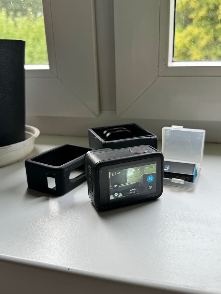 Kamera sportowa GoPro 9 black hero + filtry ND, dodatkowa bateria