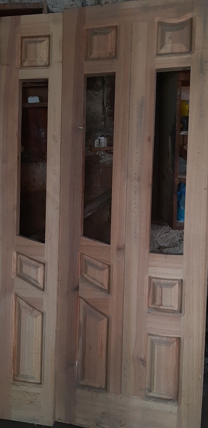Двери деревянные двойные 101×200см