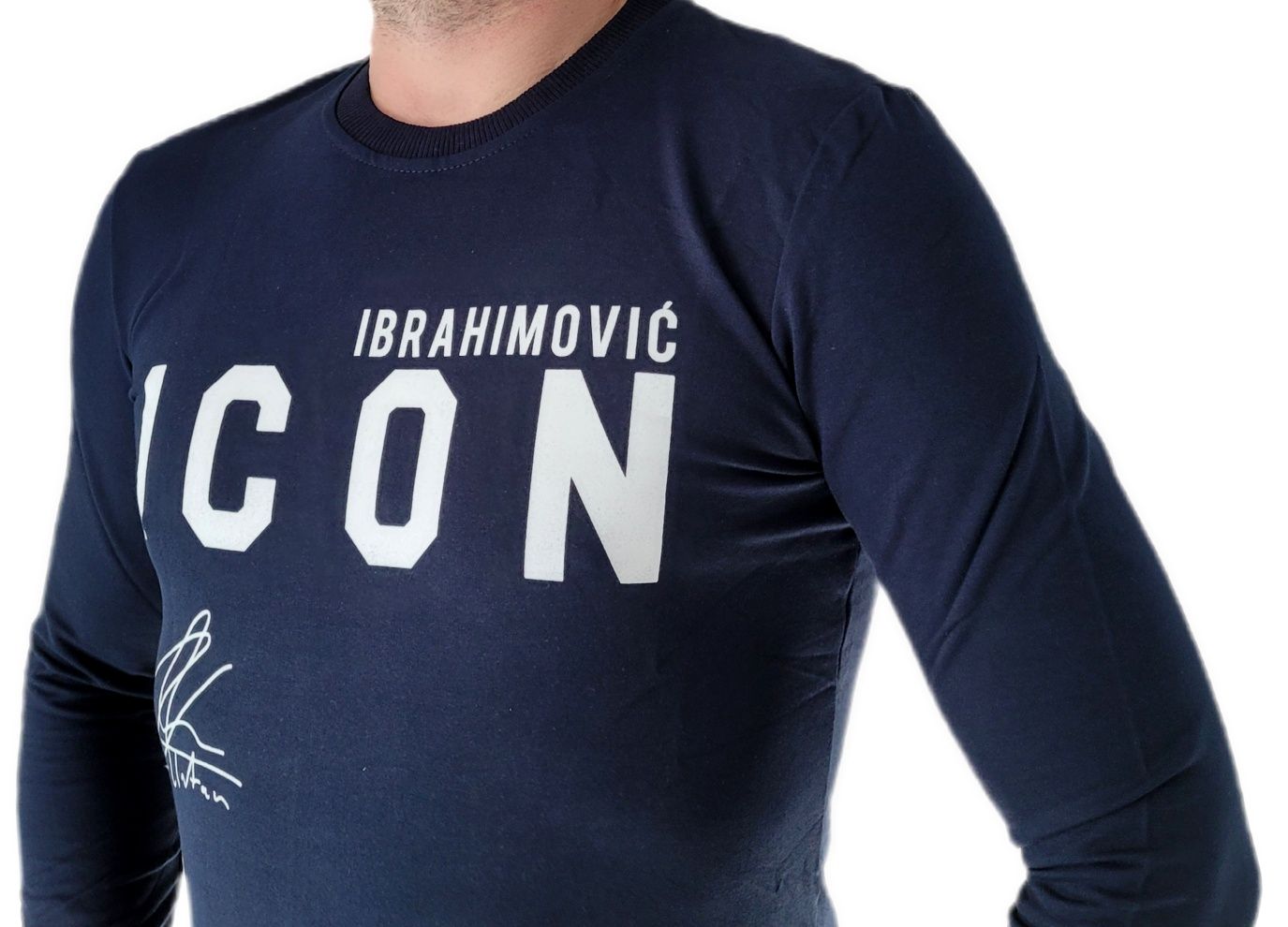 Bluza męska DSQUARED2 ICON Ibrahimovic granatowa