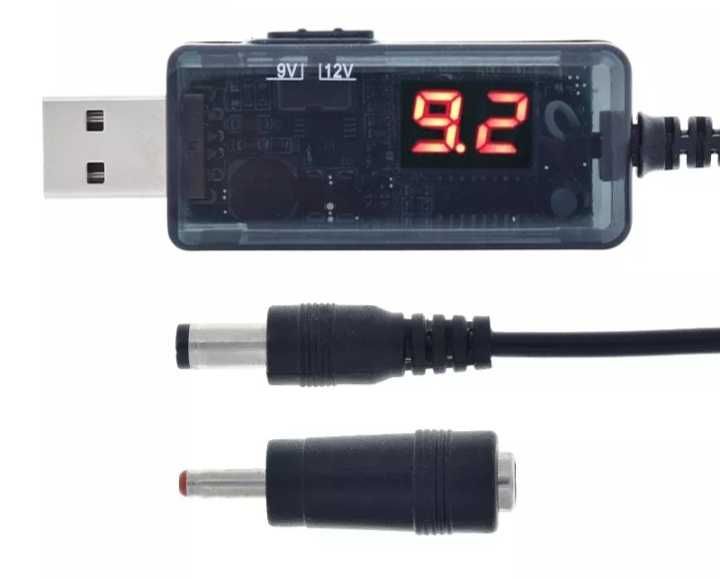 (НОВЫЙ) Конвертер преобразователь переходник питания USB-DC 5V в 9V12V