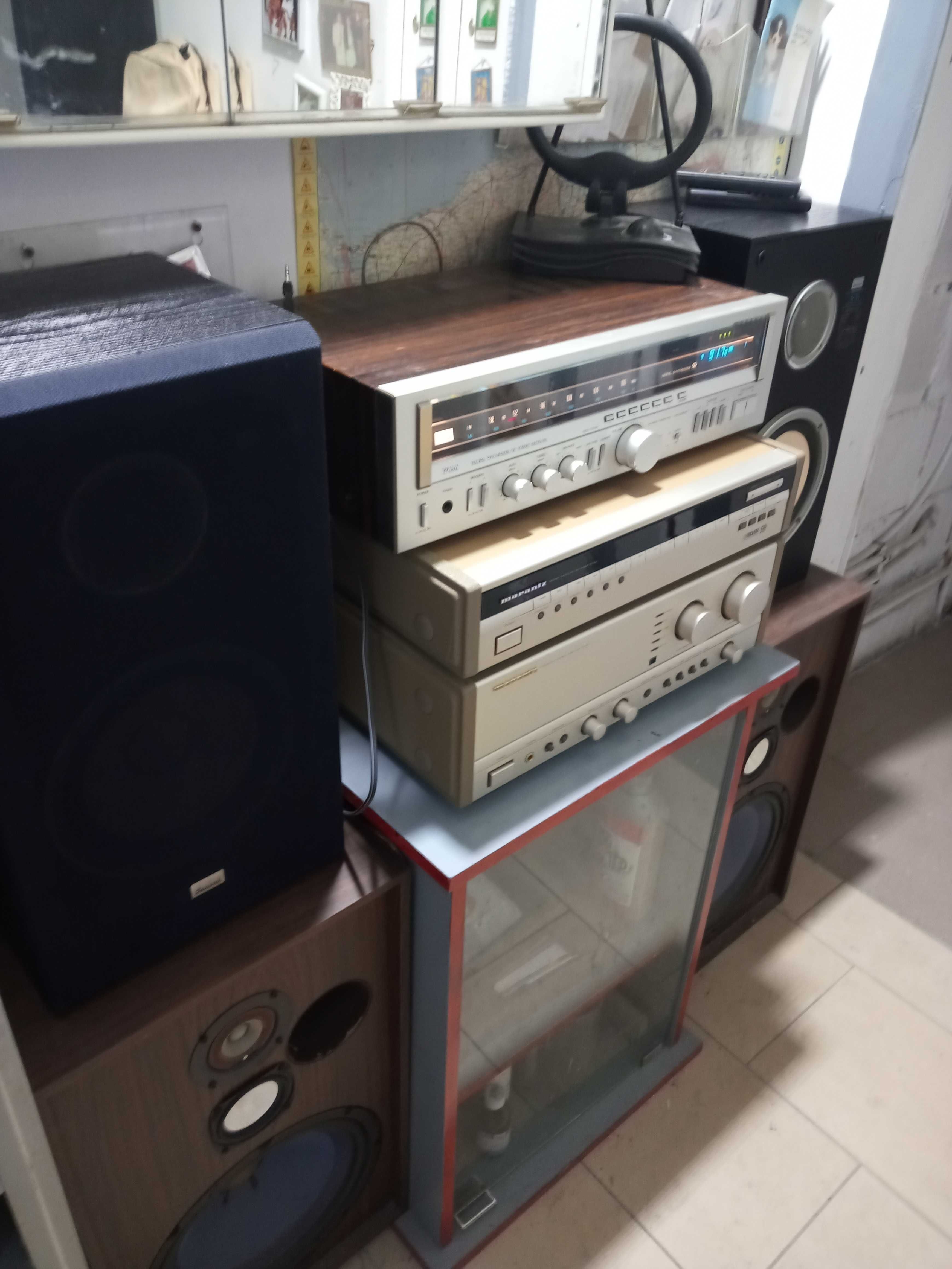 Zestaw Sansui+Gramofon+Kolumny+Amplituner GWARANCJA