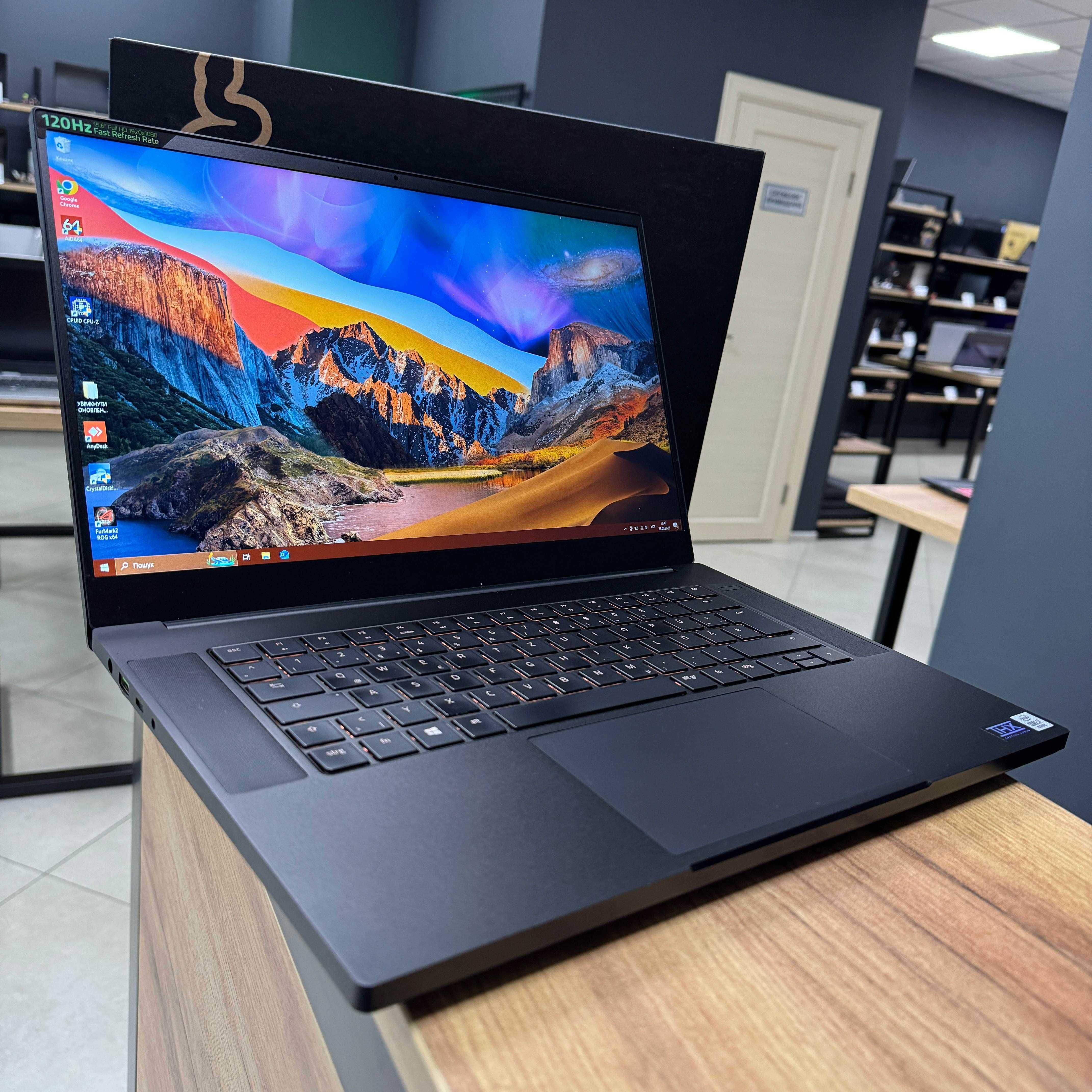 Ігровий Razer Blade - 120 Гц/i7 10750H 6 ядер/GTX 1660 Ti 6 GB/16 GB