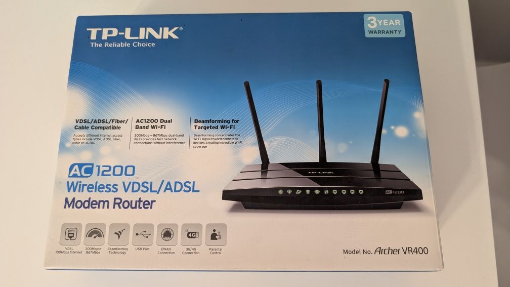 Router wi-fi TP-link Archer VR400 ADSL/VDSL
