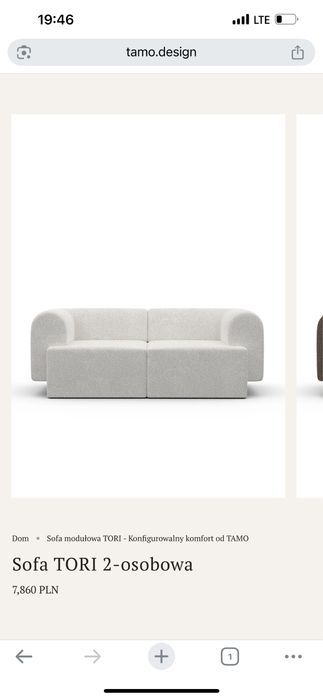 Sofa boucle biała sofa tori tamo design jak zara home beliani westwing