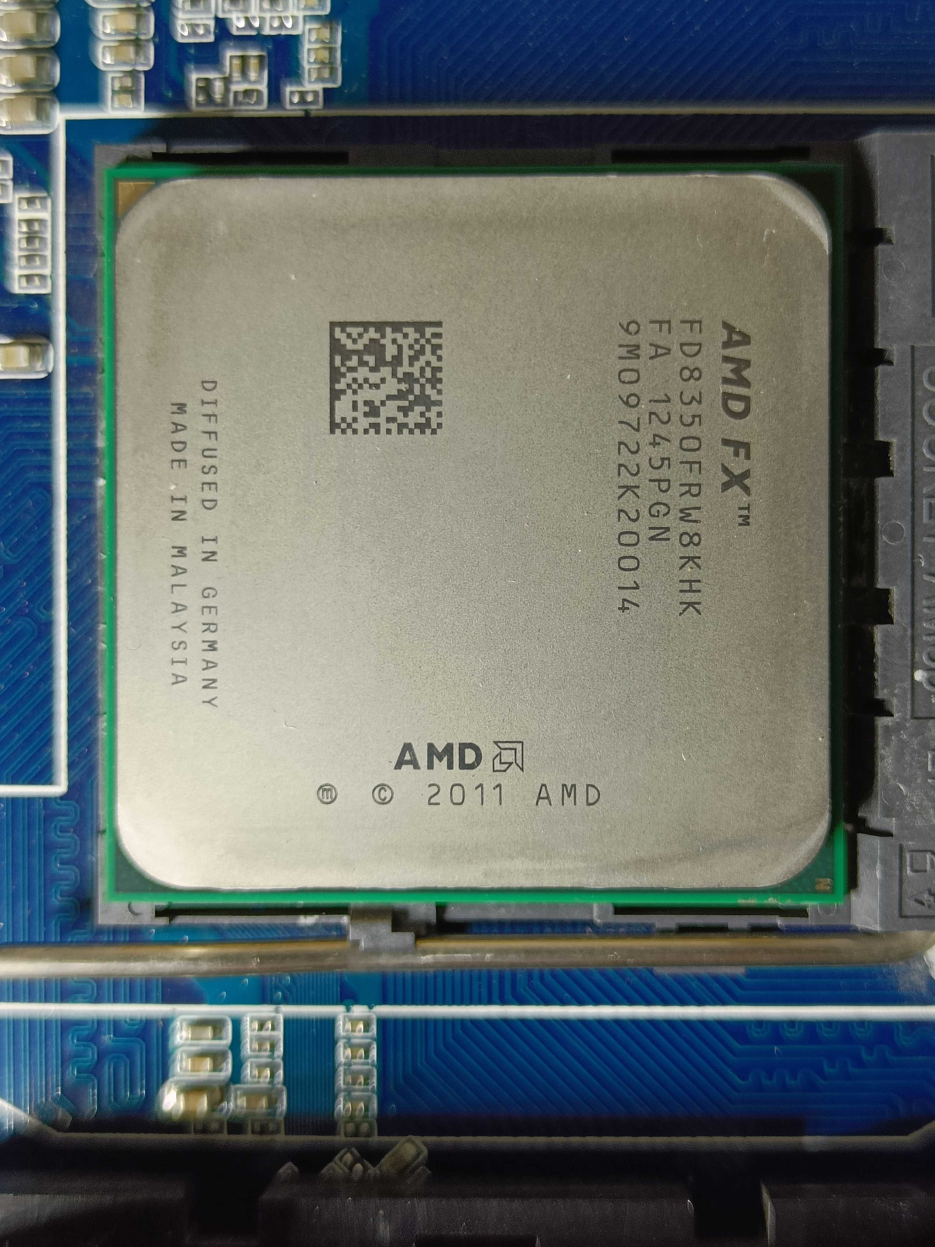 КОМПЛЕКТ Материнка AMD Gigabyte GA-970A-UD3 + проц FX8350 8 ядер sAM3+