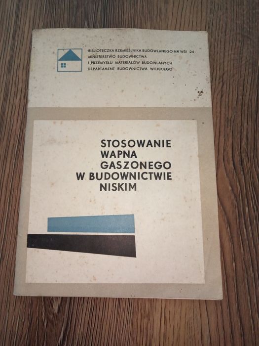 L. Urban Stosowanie wapna gaszonego w budownictwie niskim 1970r