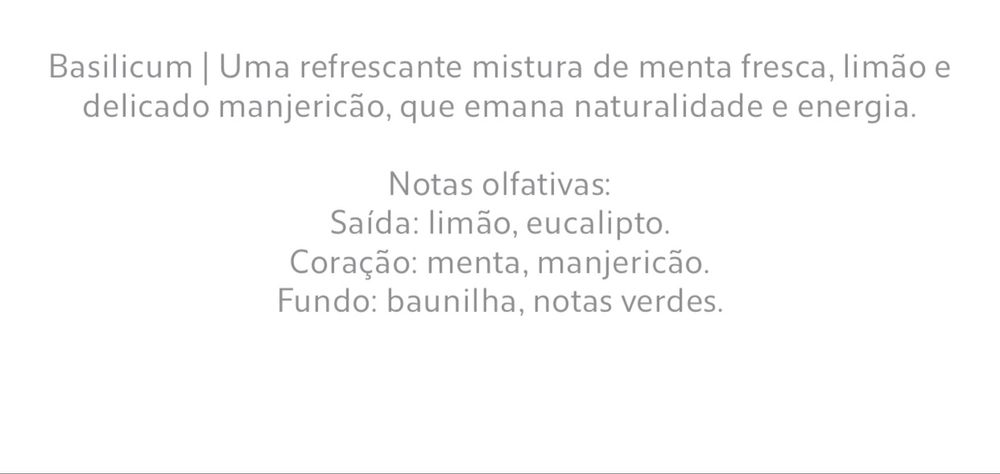 (15 ML) Óleo Essencial BASILICUM Zara Home NOVO