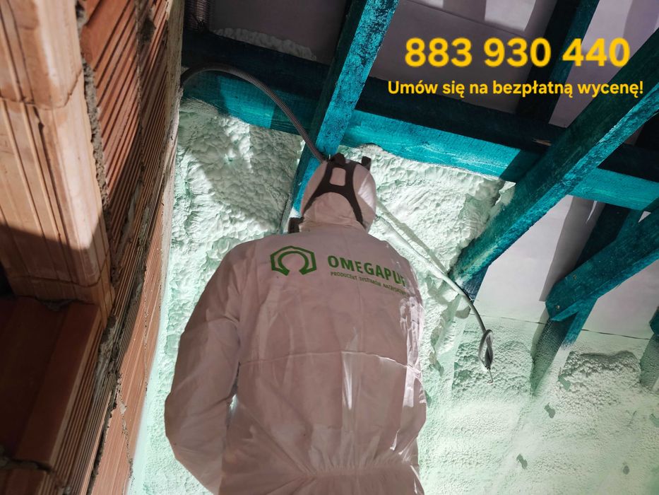 Ocieplanie pianą PUR, izolacje natryskowe, poddasza, pianowanie pianka