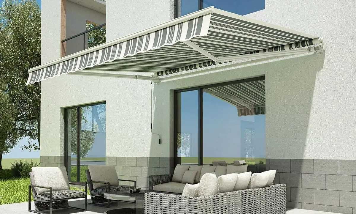 Маркиза выдвижная 300 х 200 см много цветов В Наличии