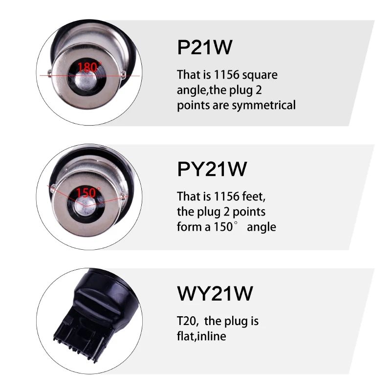 PY21W WY21W LED лампы для заднего хода,стопов,поворотов P21W/Ba15s Т20