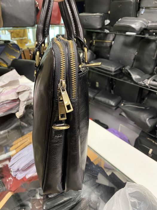 Кожаная сумка Сумка под ноутбук Портфель из натуральной кожи Италия