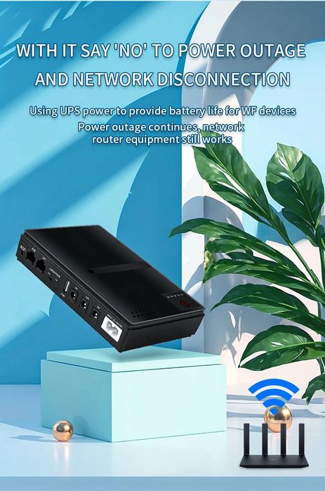 DC1018p UPS For Router Mini UPS Uninterrupted Power Supply