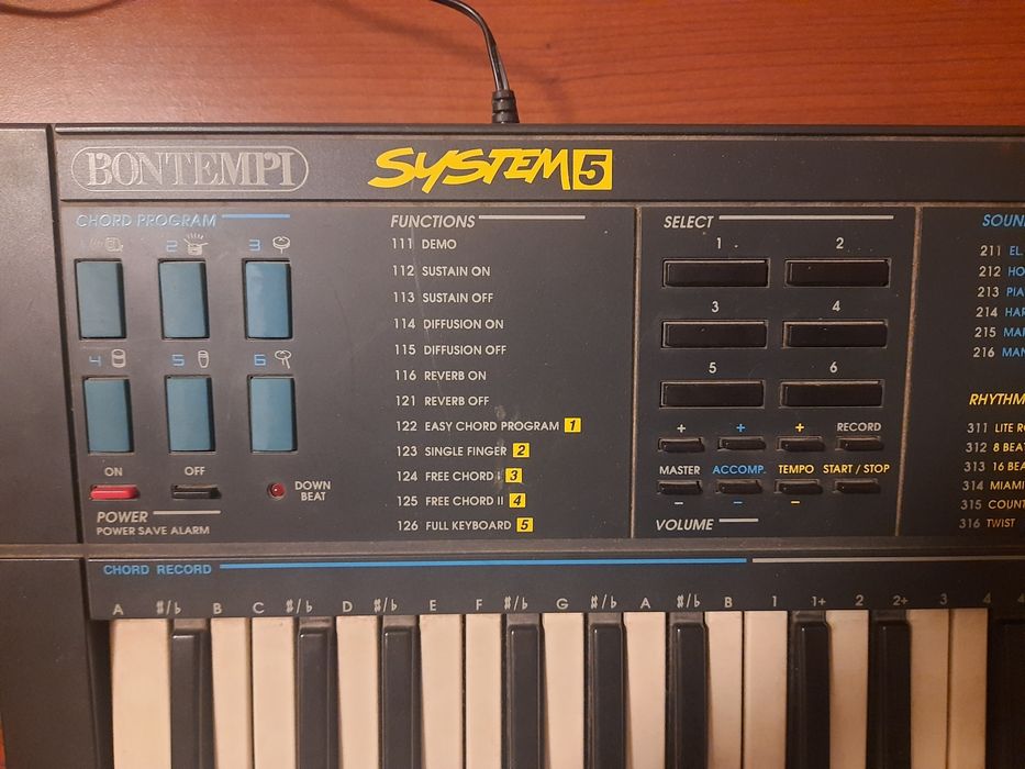 Mały keyboard BONTEMPI BT 704 / S system5