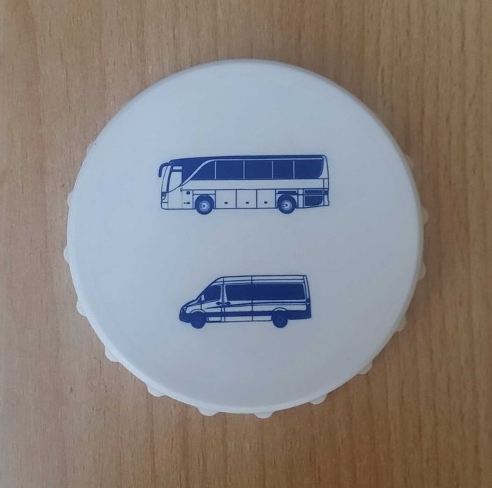 Otwieracz zatyczka do butelek autobus autobusy duży kapsel