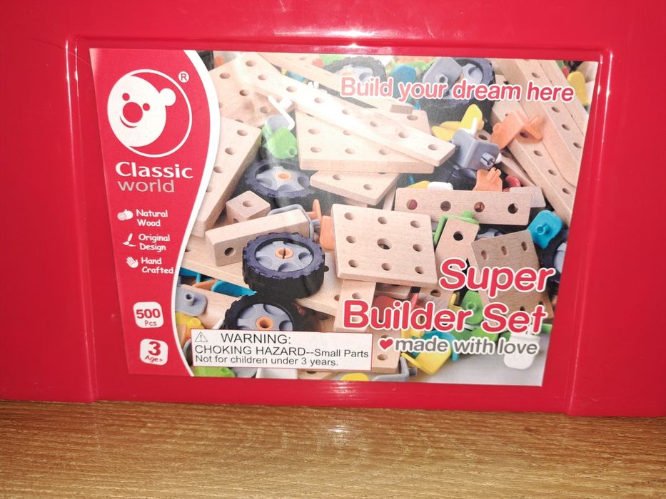 Classicworld Klocki Drewniane Mega Zestaw 500El.