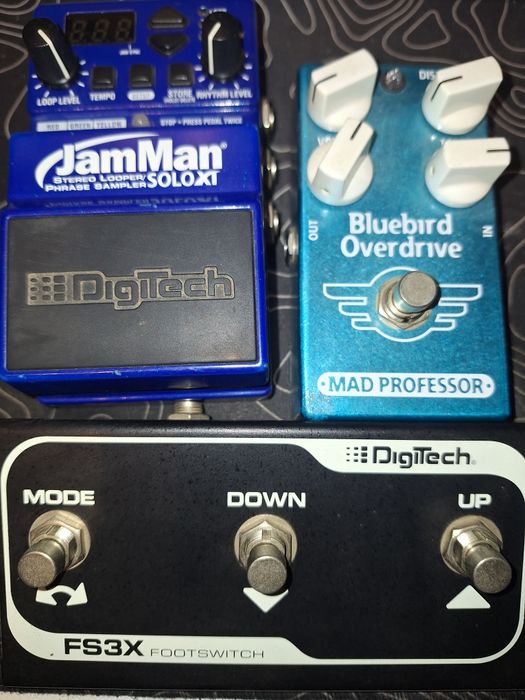 Pedais guitarra, looper, overdrive