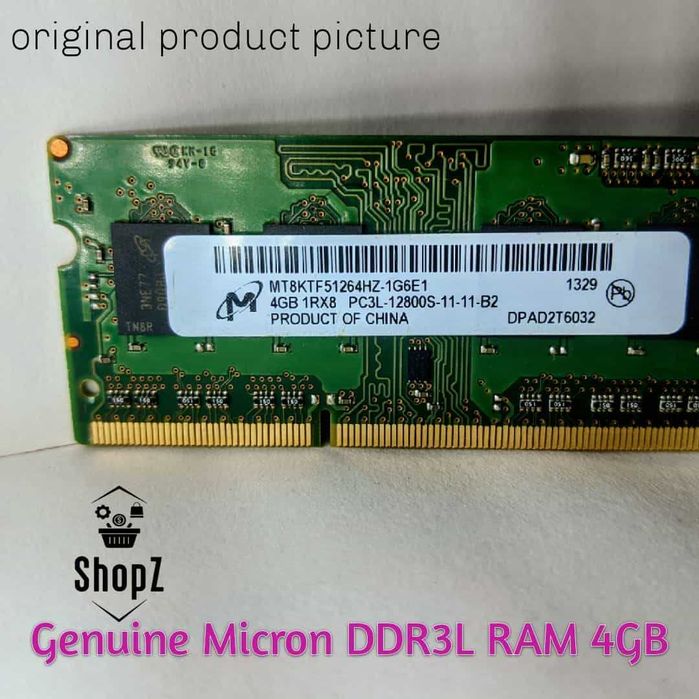 Memória RAM Portátil DDR3L 4GB – Micron & SK Hynix