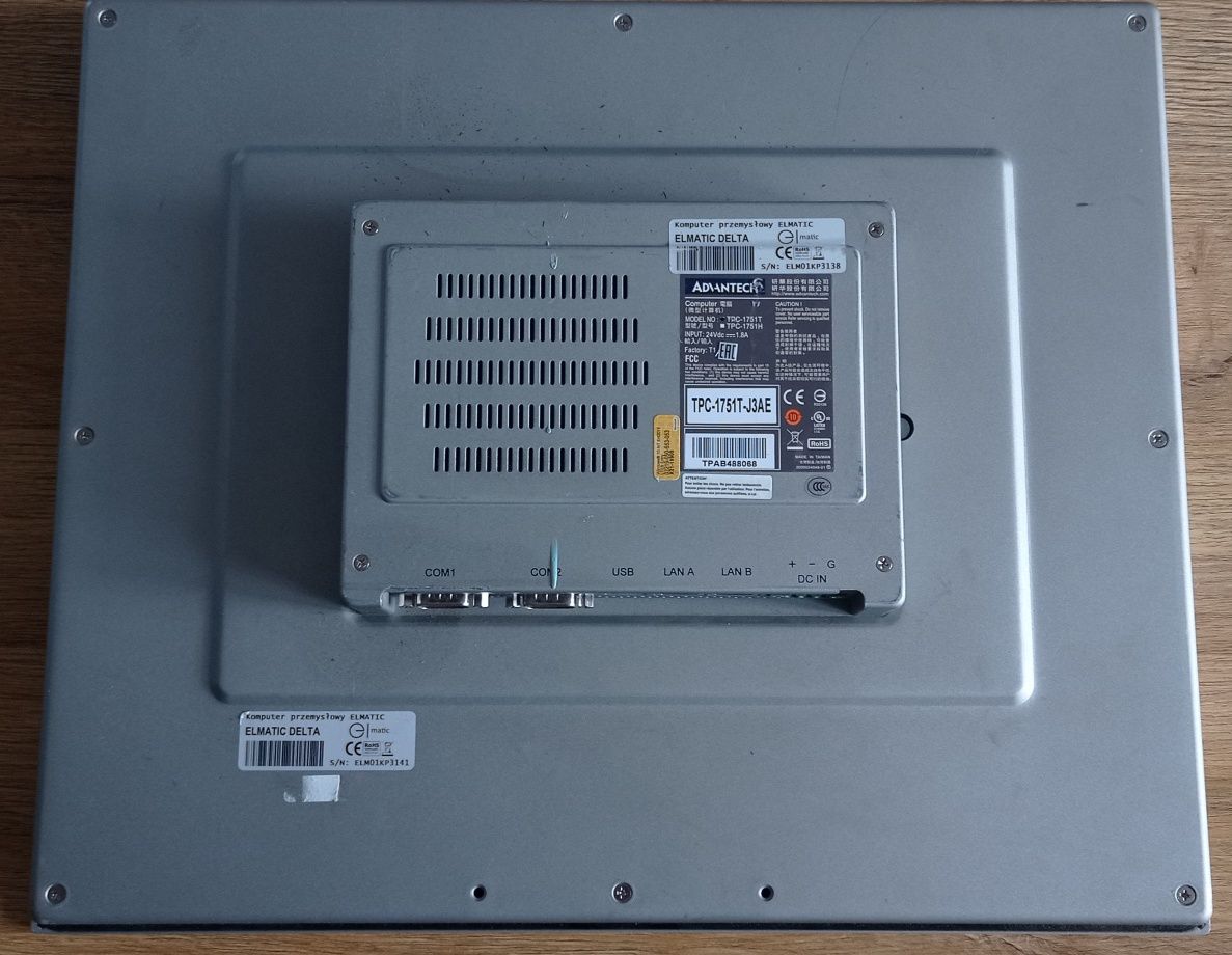 Komputer przemysłowy Advantech tpc-1751t dotykowy rs232 rs486 rs422