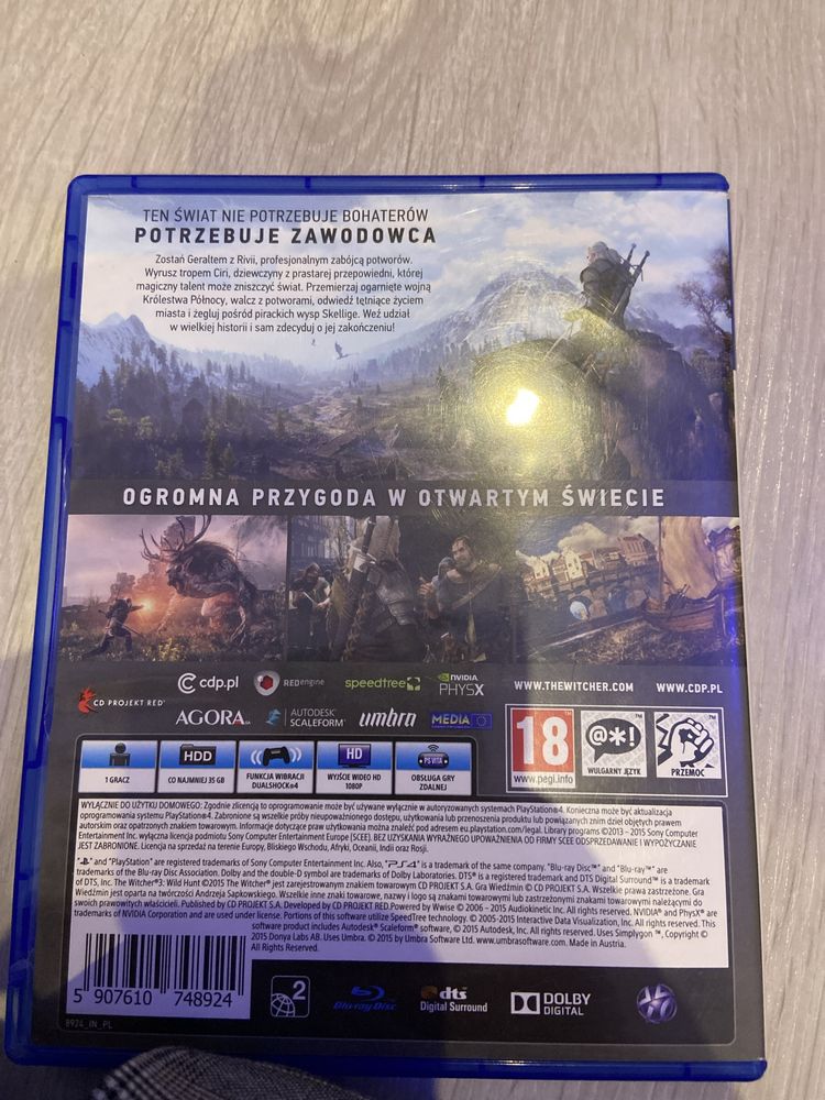 wiedzmin 3 dziki gon ps4