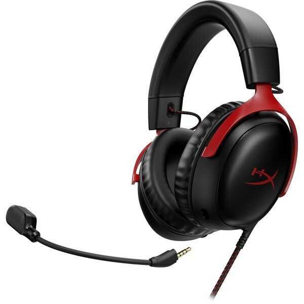 Навушники з мікрофоном HyperX Cloud III Black/Red (727A9AA)