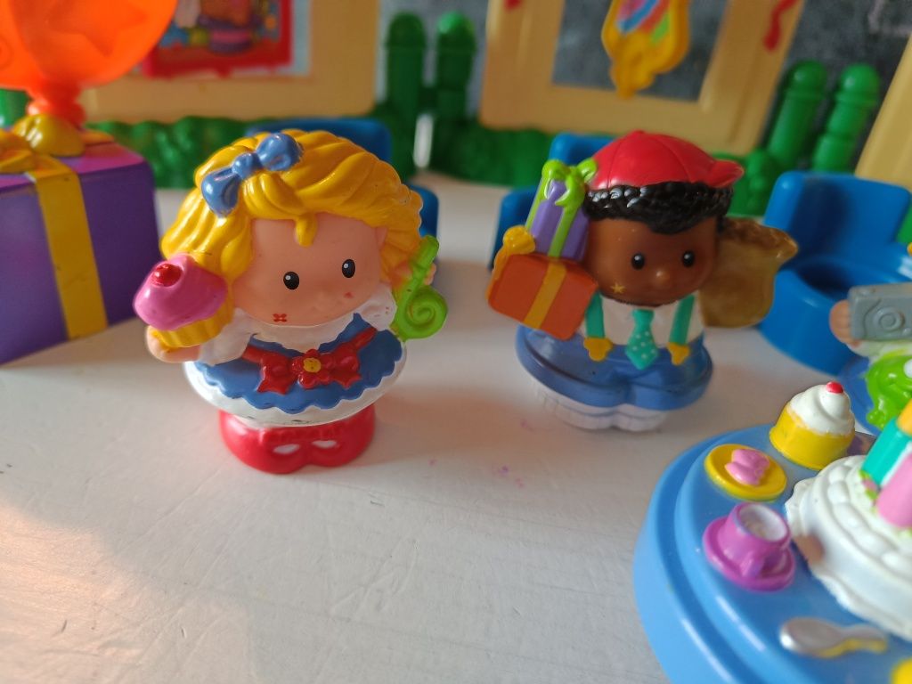 Unikat little people urodziny zestaw rolę przedszkole figurki