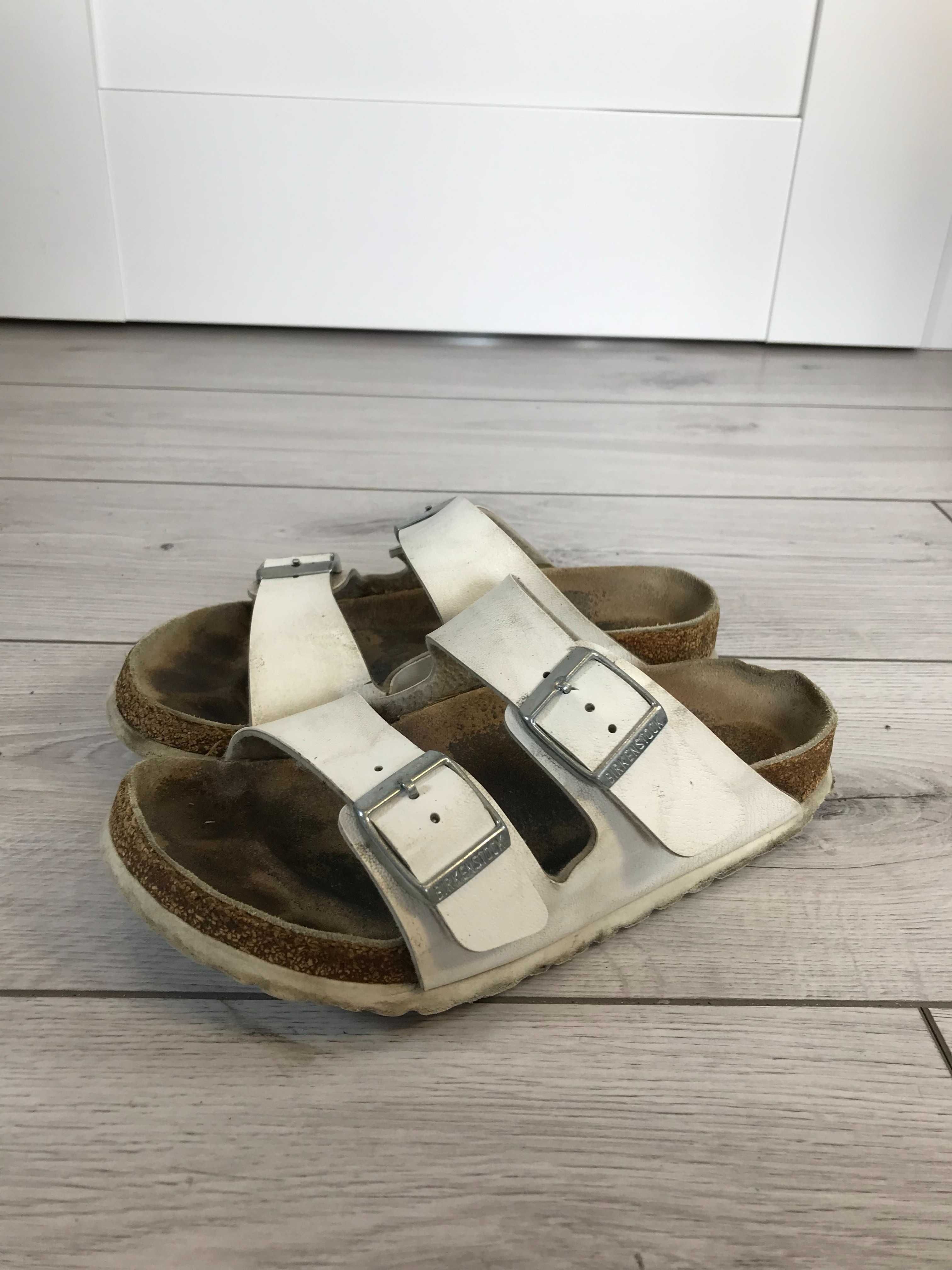 Skórzane klapki Birkenstock Arizona rozm. 37