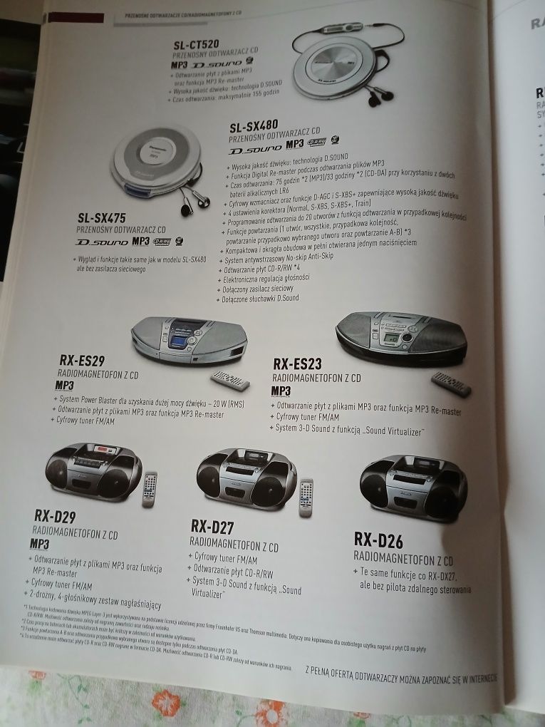 Katalog audio/video Panasonic/Technics z roku 2006