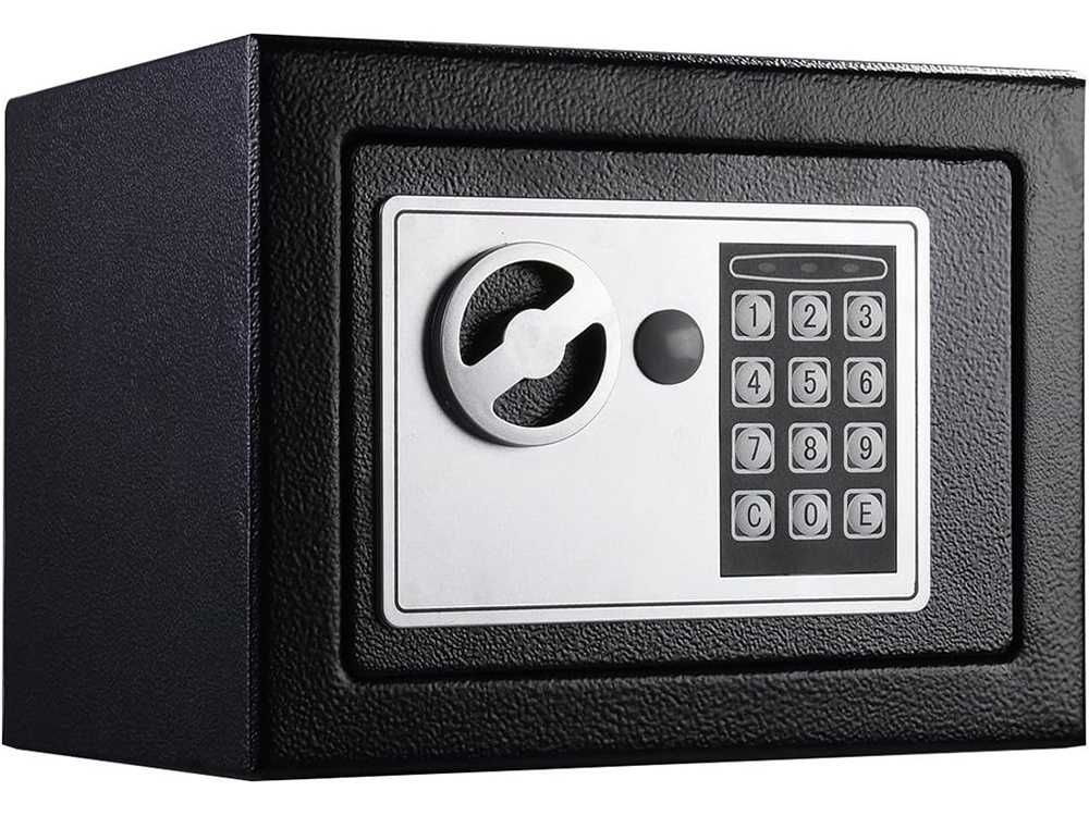 Sejf kasetka na zamek elektroniczny cyfrowy szyfr