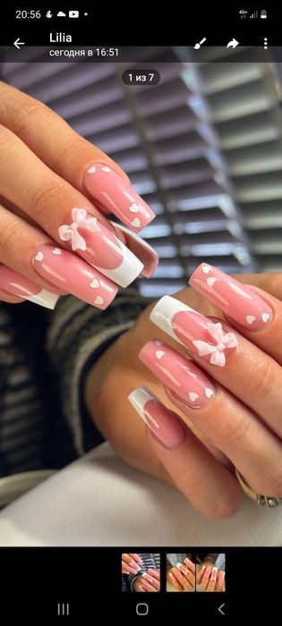 Наращивание, корекция ,педикюр.