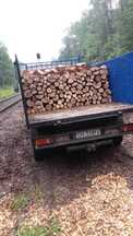 Drewno kominkowe z transportem, połupane. Opał.