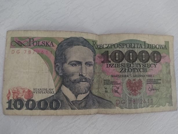 Banknot 10000 złotych 1988 rok