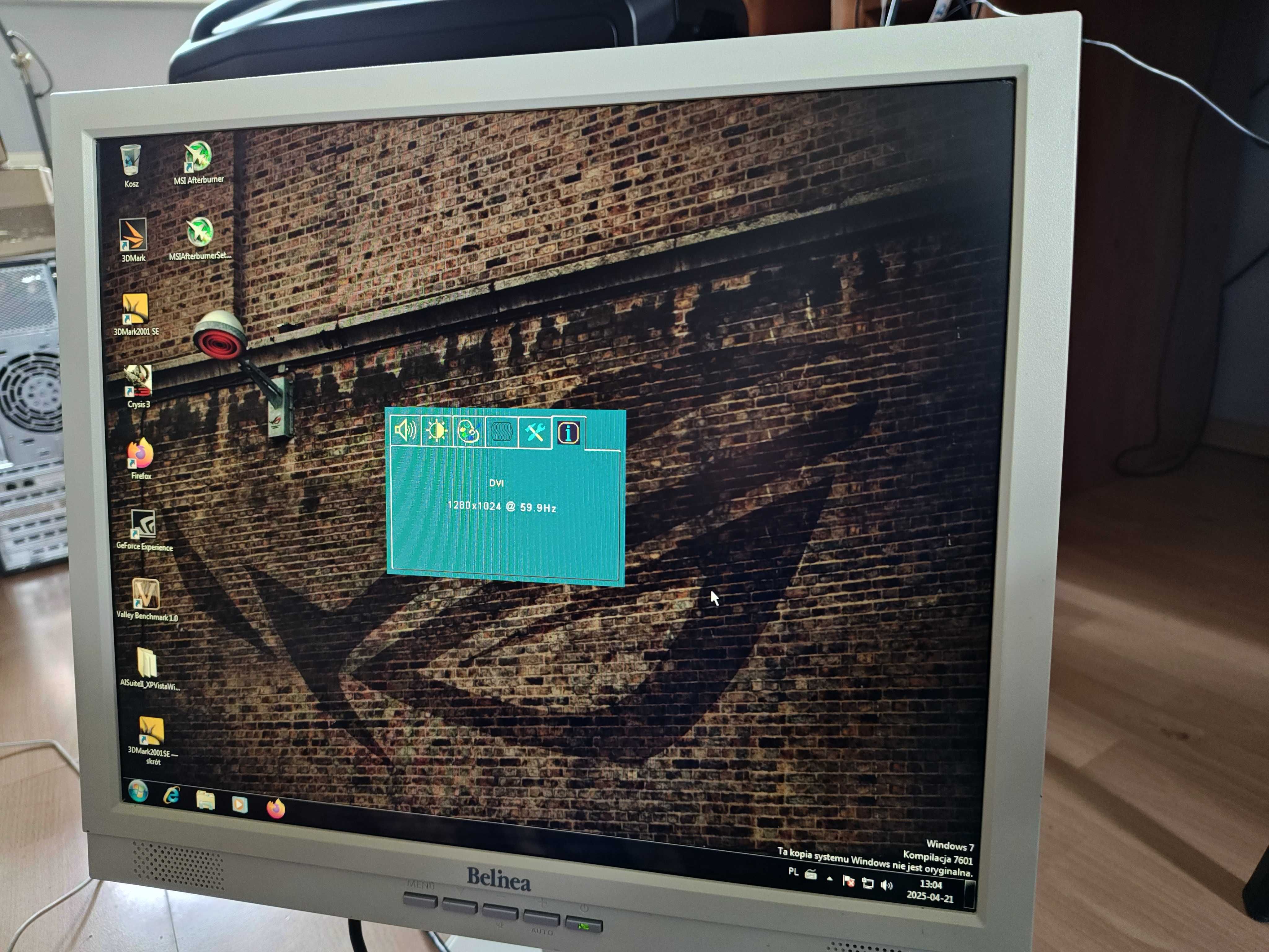 Monitor belinea 17 DVI VGA