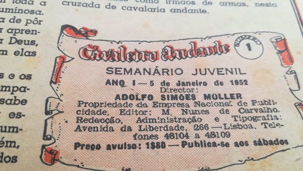 Cavaleiro Andante colecção encadernada
