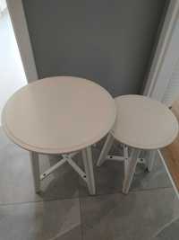 okrągły stolik kawowy, biały IKEA KRAGSTA