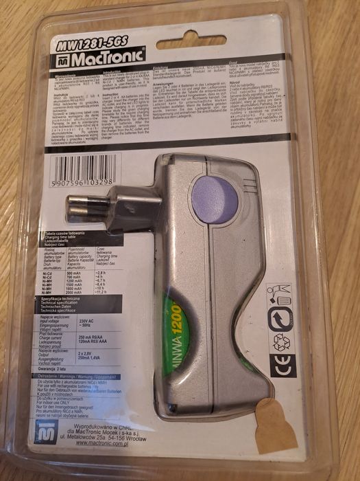 Ładowarka do akum. Nicd/NiMH AA/AAA R6/R03 MW1281-5GS
