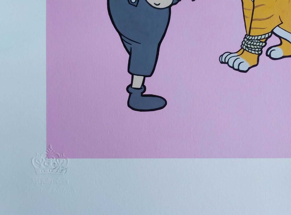 Banksy reprodukcja grafika " Jungle" certyfikat