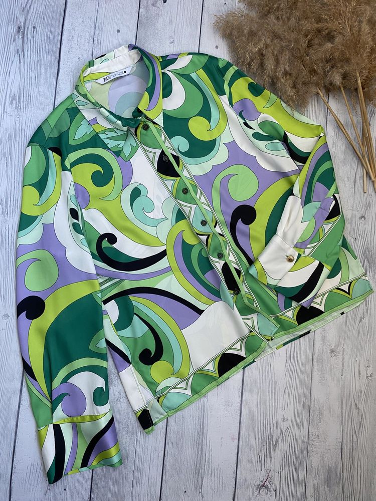 Шёлковая блузка Zara L(40)12