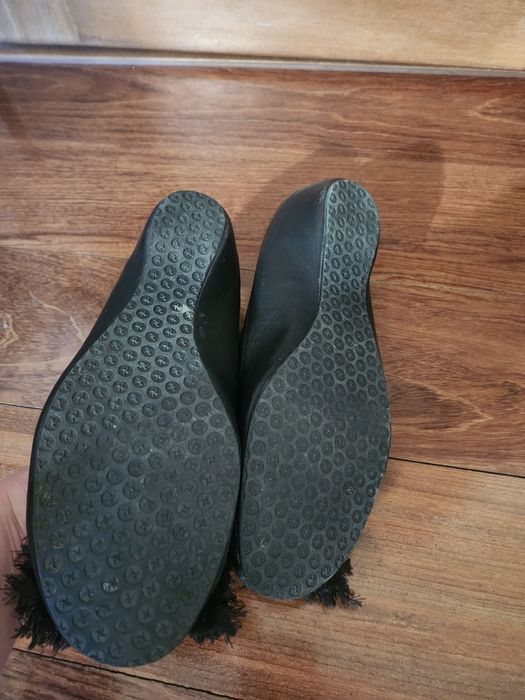 Baleriny na delikatnym obcasie r 37,5