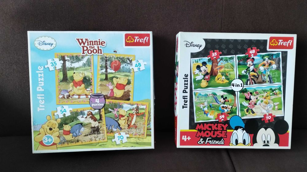 30 zł puzzle x2 pudełka 4 w 1 + gratis Scooby-Doo