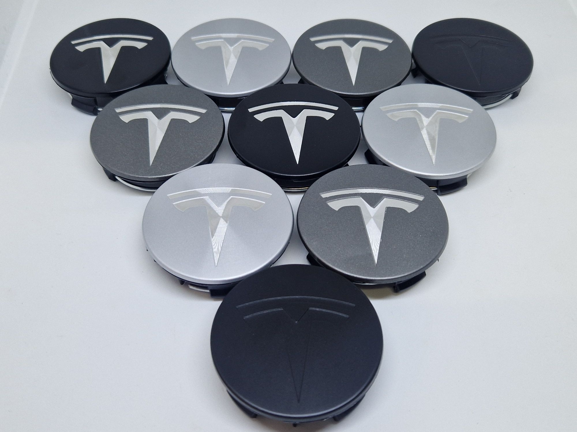 Ковпачки TESLA/Заглушки Тесла/Ковпачки на оригінальні диски Tesla Logo