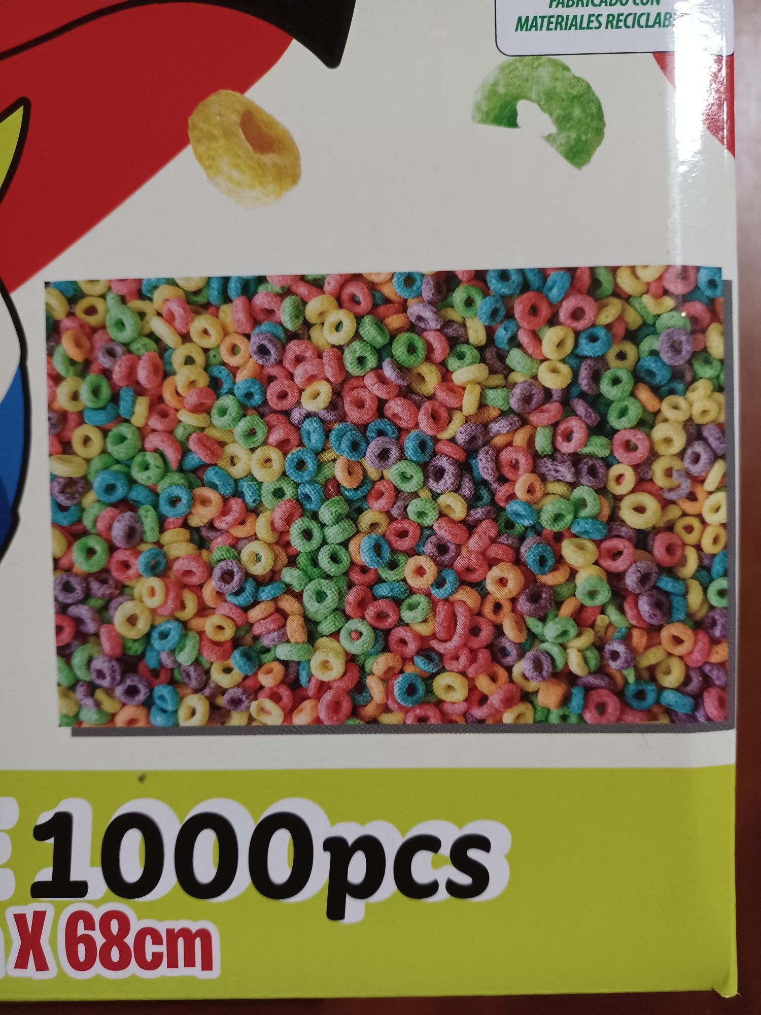 Puzzle supersized Kellogg's Froot Loops
1000 peças